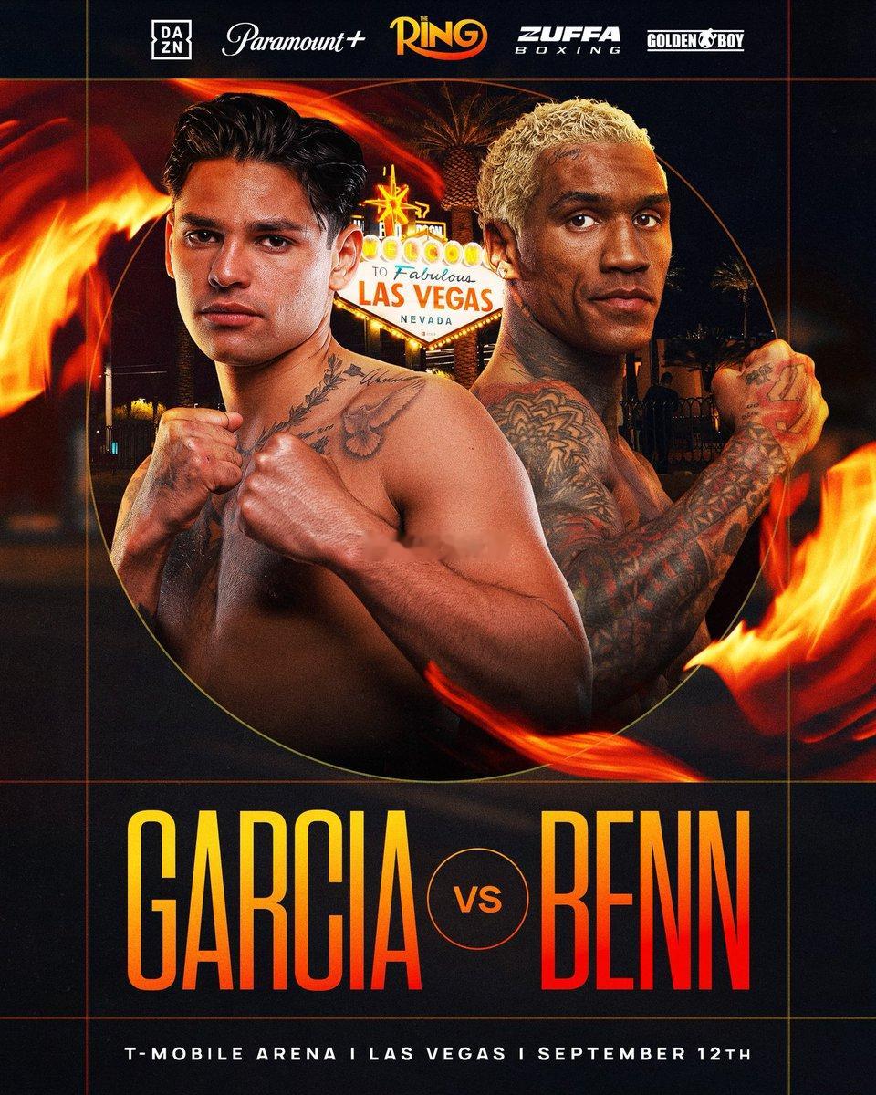 拳坛速递 比赛正式敲定。🥊瑞恩·加西亚（Ryan Garcia）vs 康纳·本