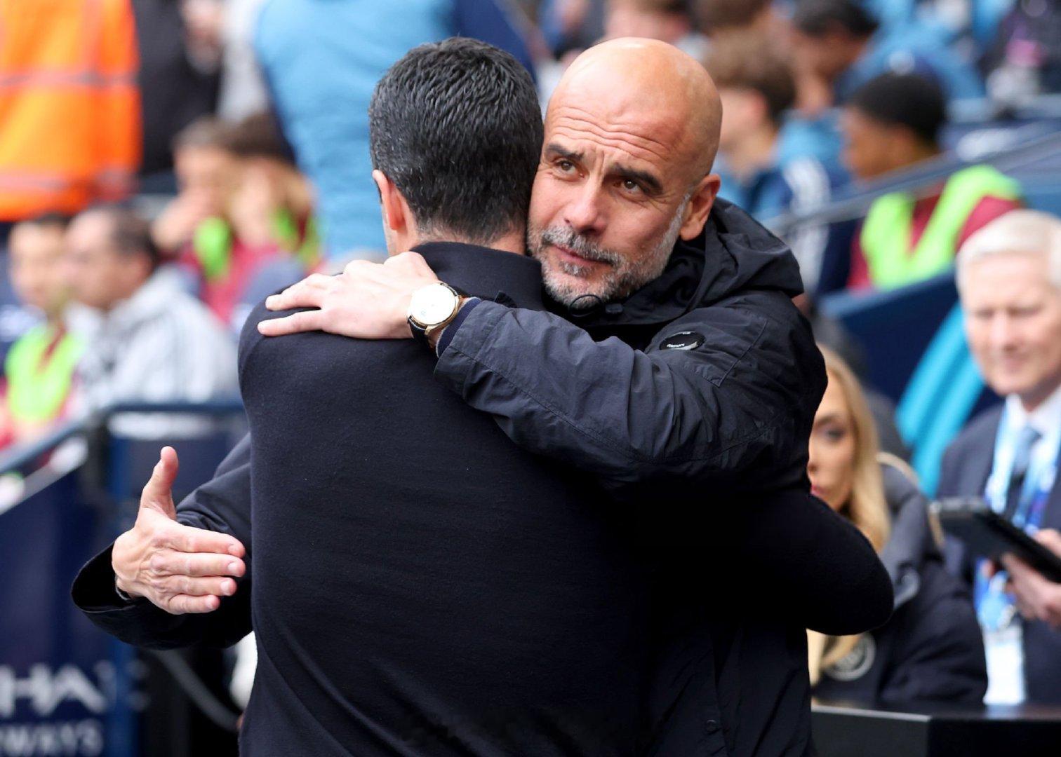 【瓜塔之战】曼城2比1阿森纳 瓜迪奥拉与阿尔特塔，两个西班牙人的互动，以及各自的