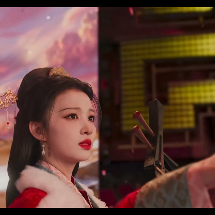 春晚拍出了王楚然的人生镜头 王楚然简直就是天选王昭君！春晚一出场就被她惊艳到了，