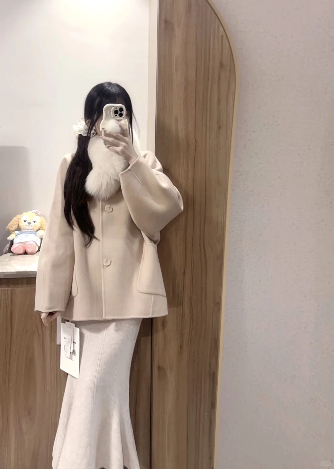 jill大姐姐 蝴蝶大衣三文鱼～