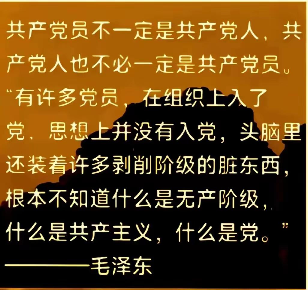 毛爷爷这句话，把共产党员和共产党人解释得一清二楚。