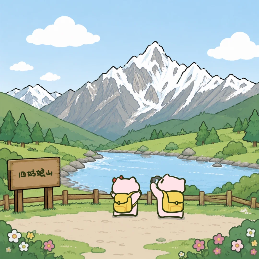 因为阴雨天没有见到四姑娘山