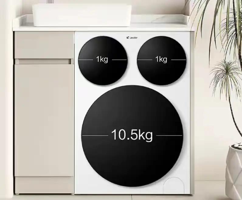 有了美的洗烘套装，回南天再也不怕墙壁流泪，地板打滑，衣服难干。美的可爱三筒洗衣机