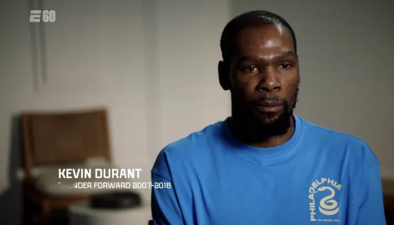 杜兰特谈雷霆夺冠：我有一种自豪感，也很感激曾是雷霆一员
04月28日讯，在篮球界