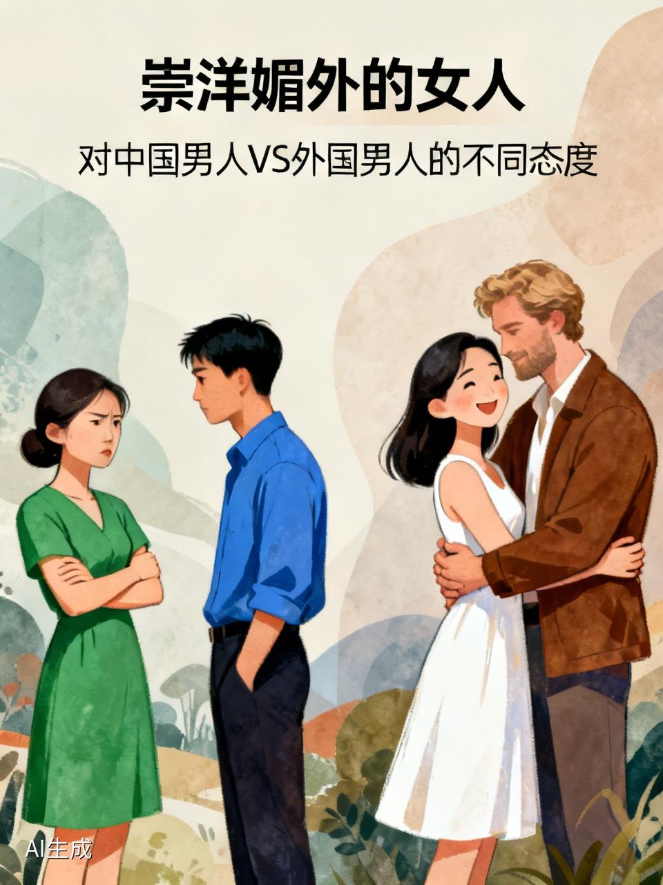 这就是崇洋媚外女人的女人心目中的中国好男人多不多