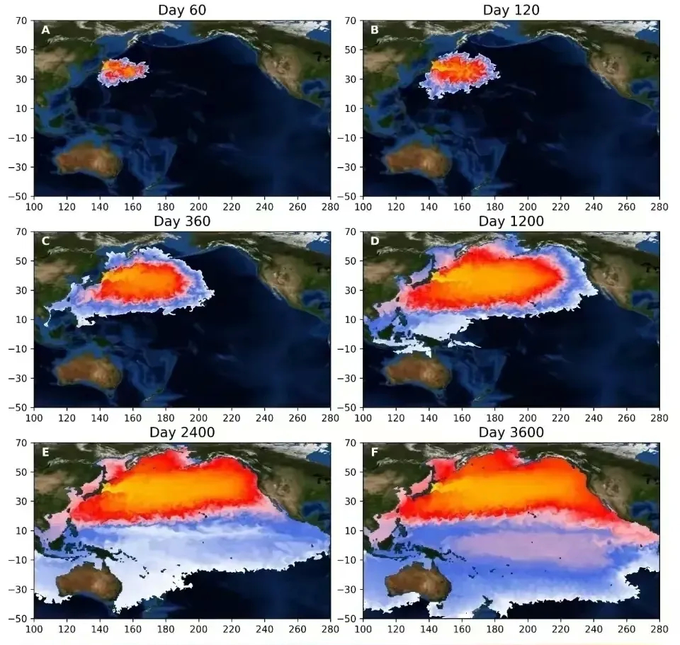 #日本民众将起诉日政府和东电#想吃海鲜的今年抓紧吃，根据模型计算，半年后，洋流会
