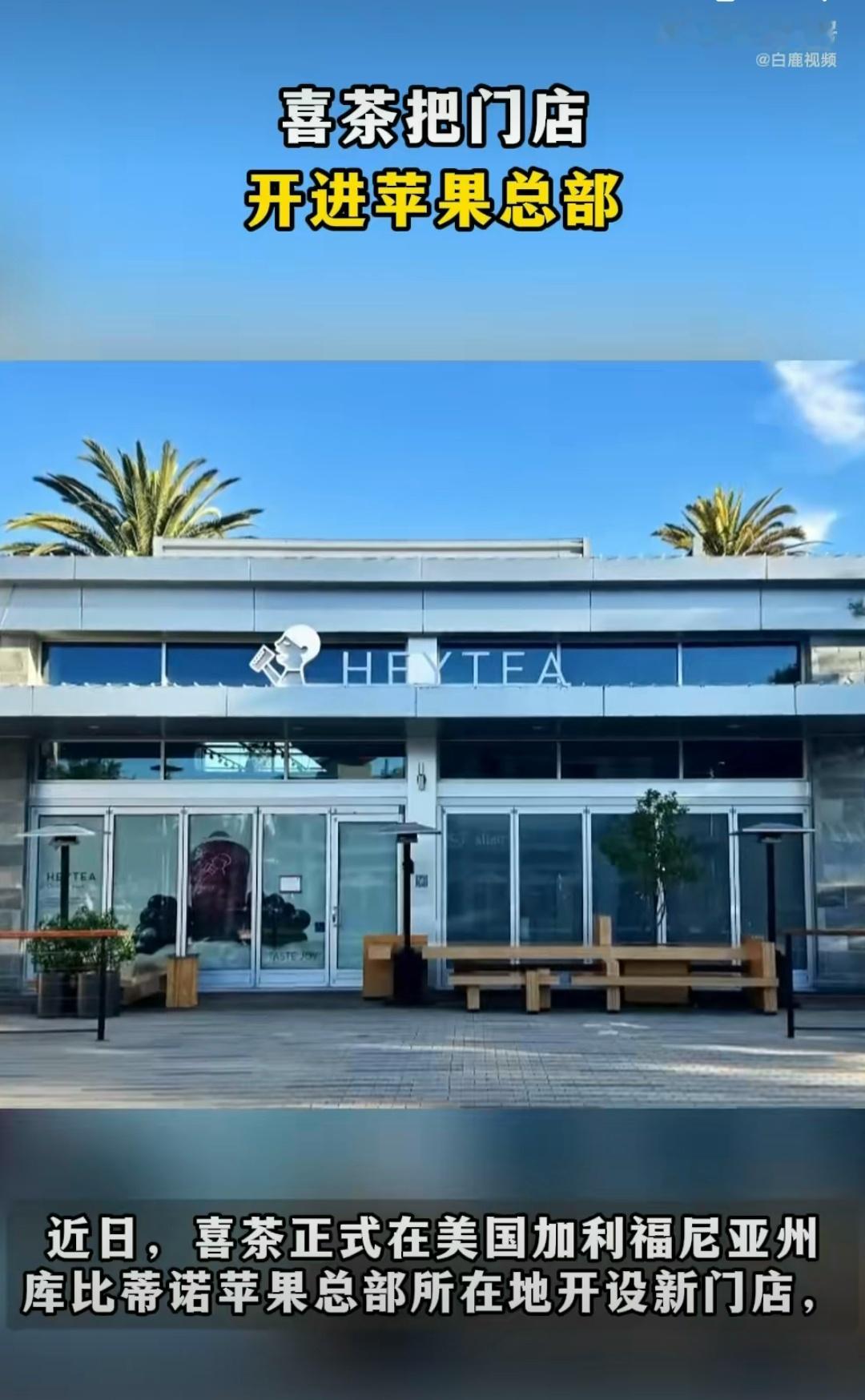 这边建议喜茶把门店开进我卧室，谢谢喜茶把门店开进苹果总部 ​​​