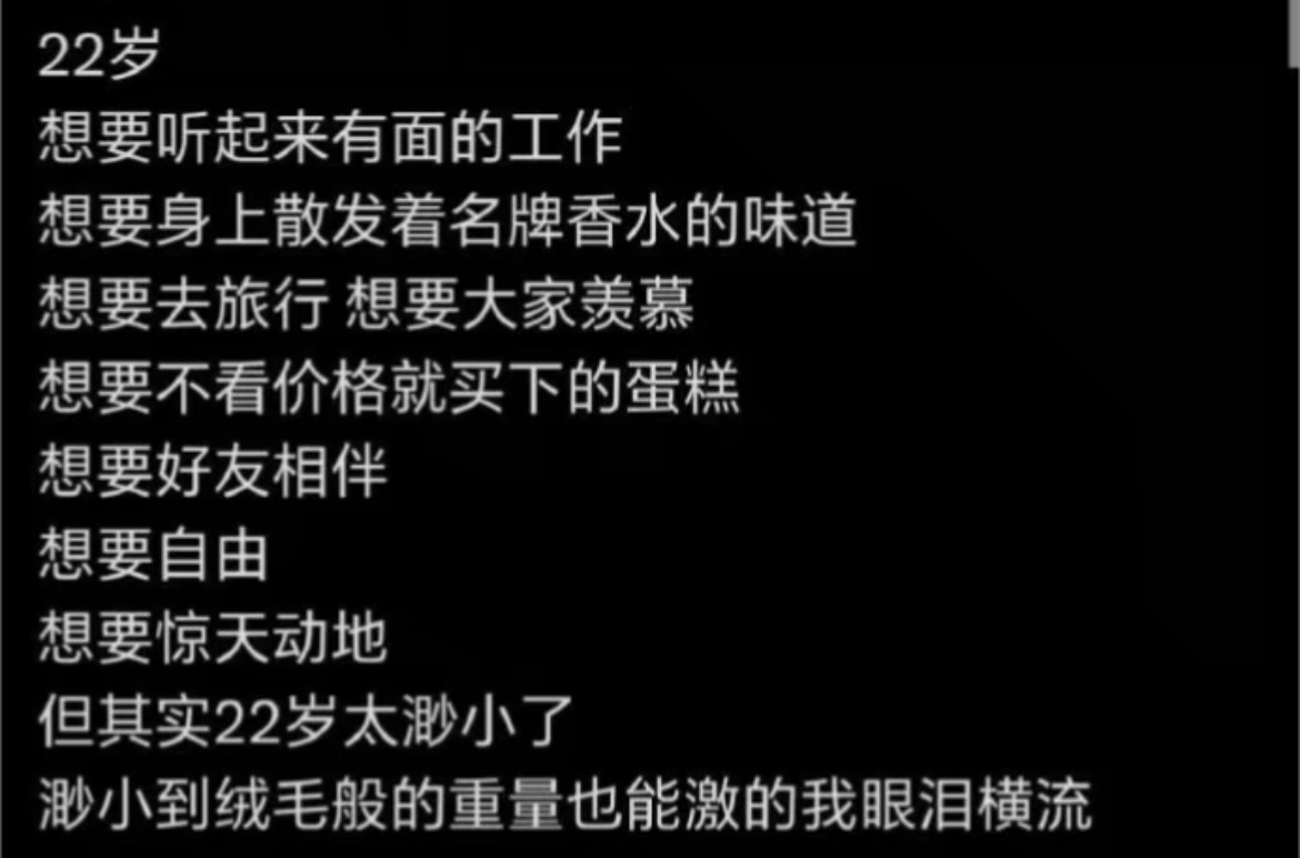 22岁太渺小了果然22岁是人生的梅雨季 
