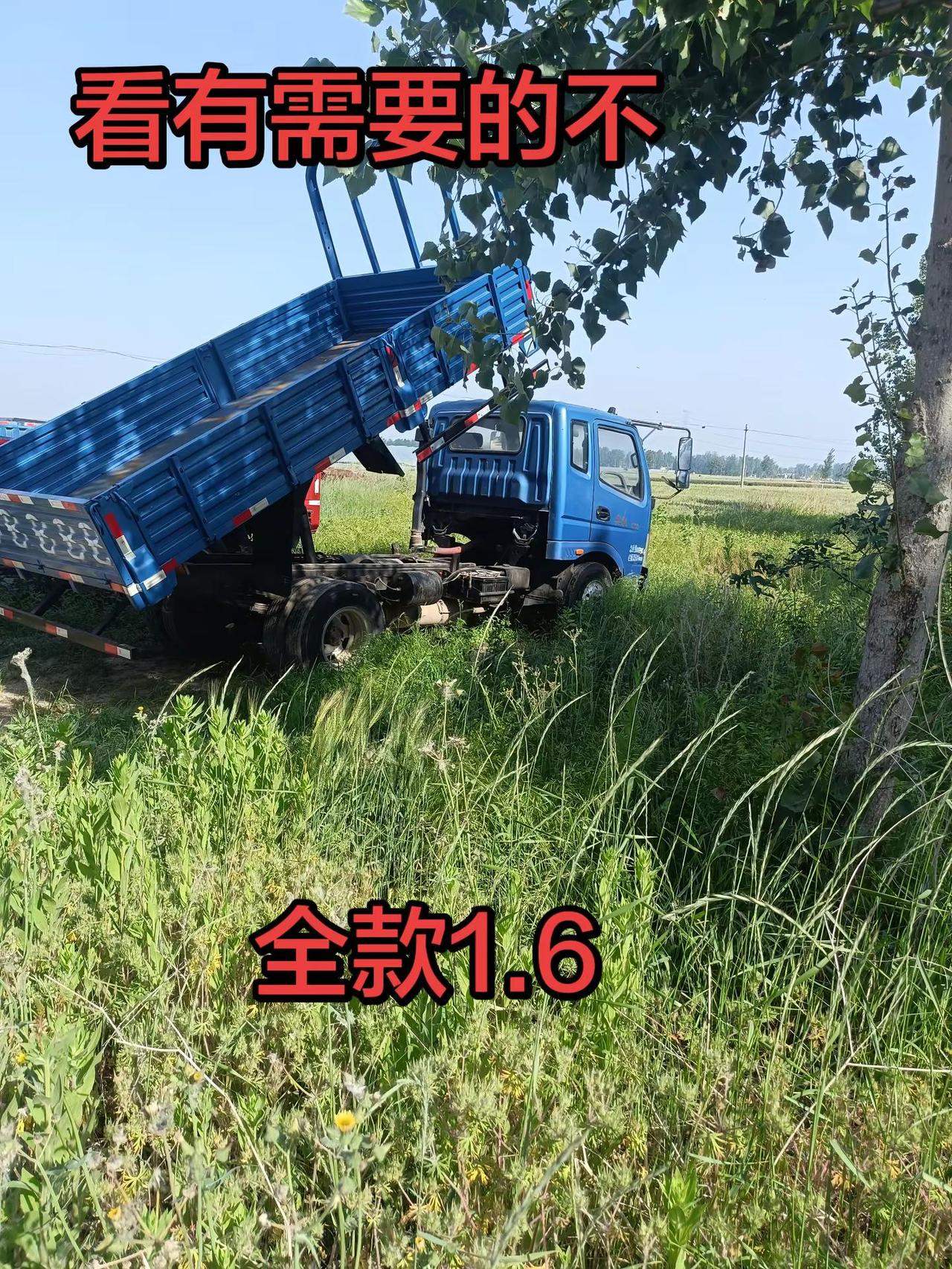 无手续奥驰1800，4米后翻自卸，750轮胎，5档高低速