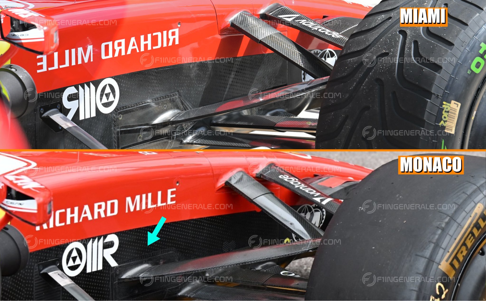 F12026f1摩纳哥大奖赛 法拉利在摩纳哥大奖赛悬架摇臂的变化