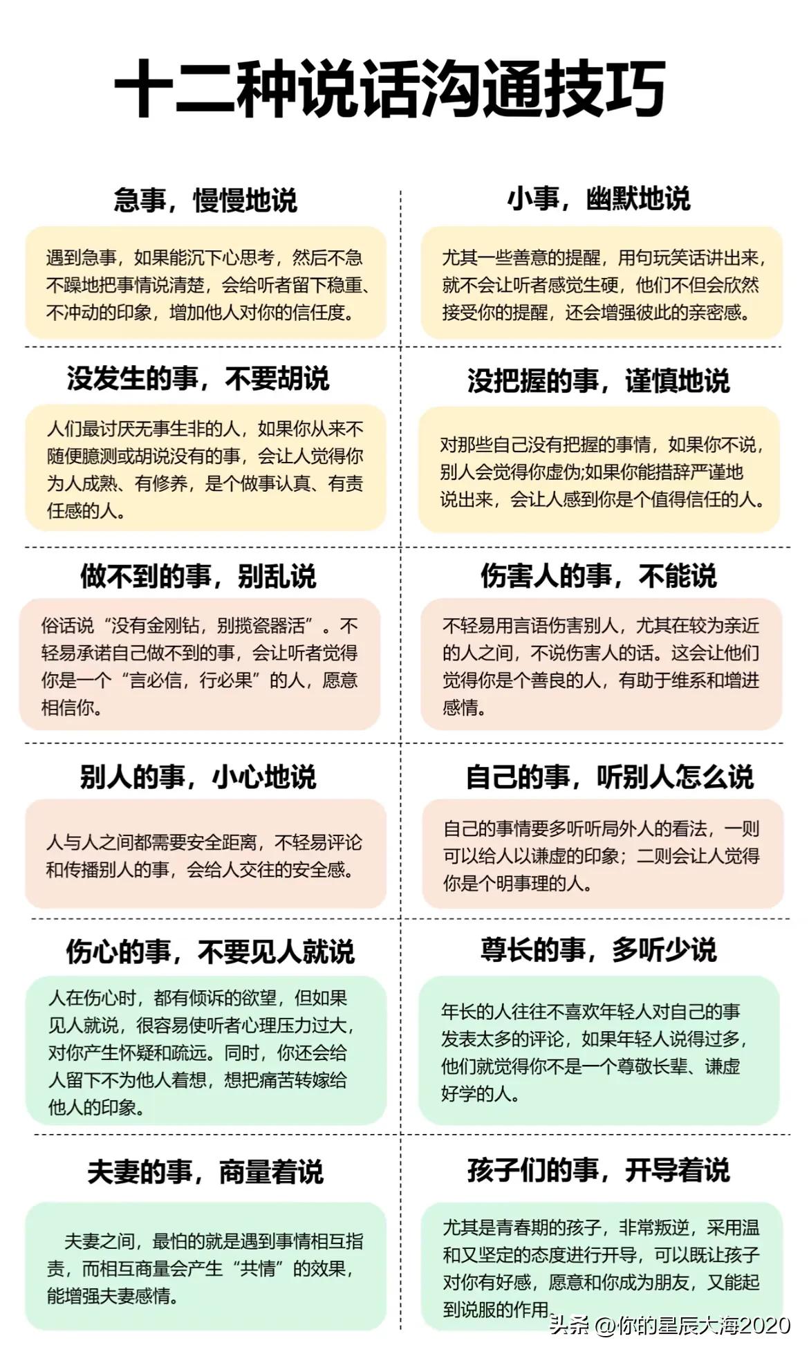 12种说话沟通技巧