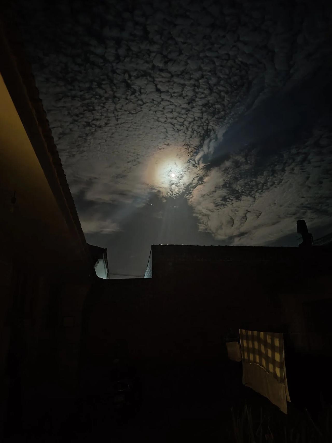 故乡月
故乡明
四年前拍的照片
每次在相册翻到
也总是会心头一颤
年龄越大
越想