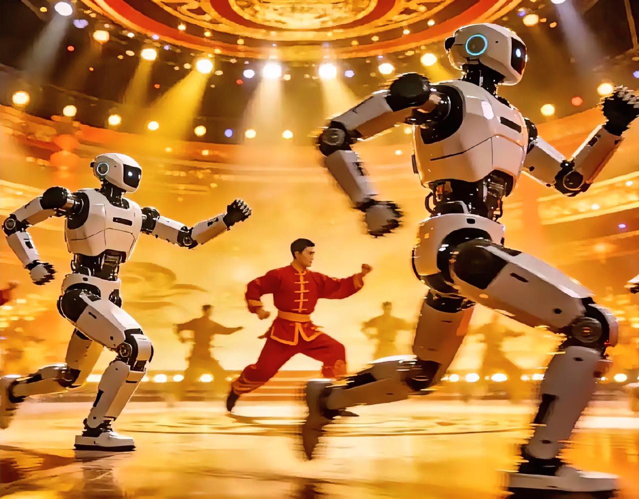 王兴兴这招，美国人真没想到。
春晚几个机器人打醉拳，外行看热闹，咱们内行看门道。