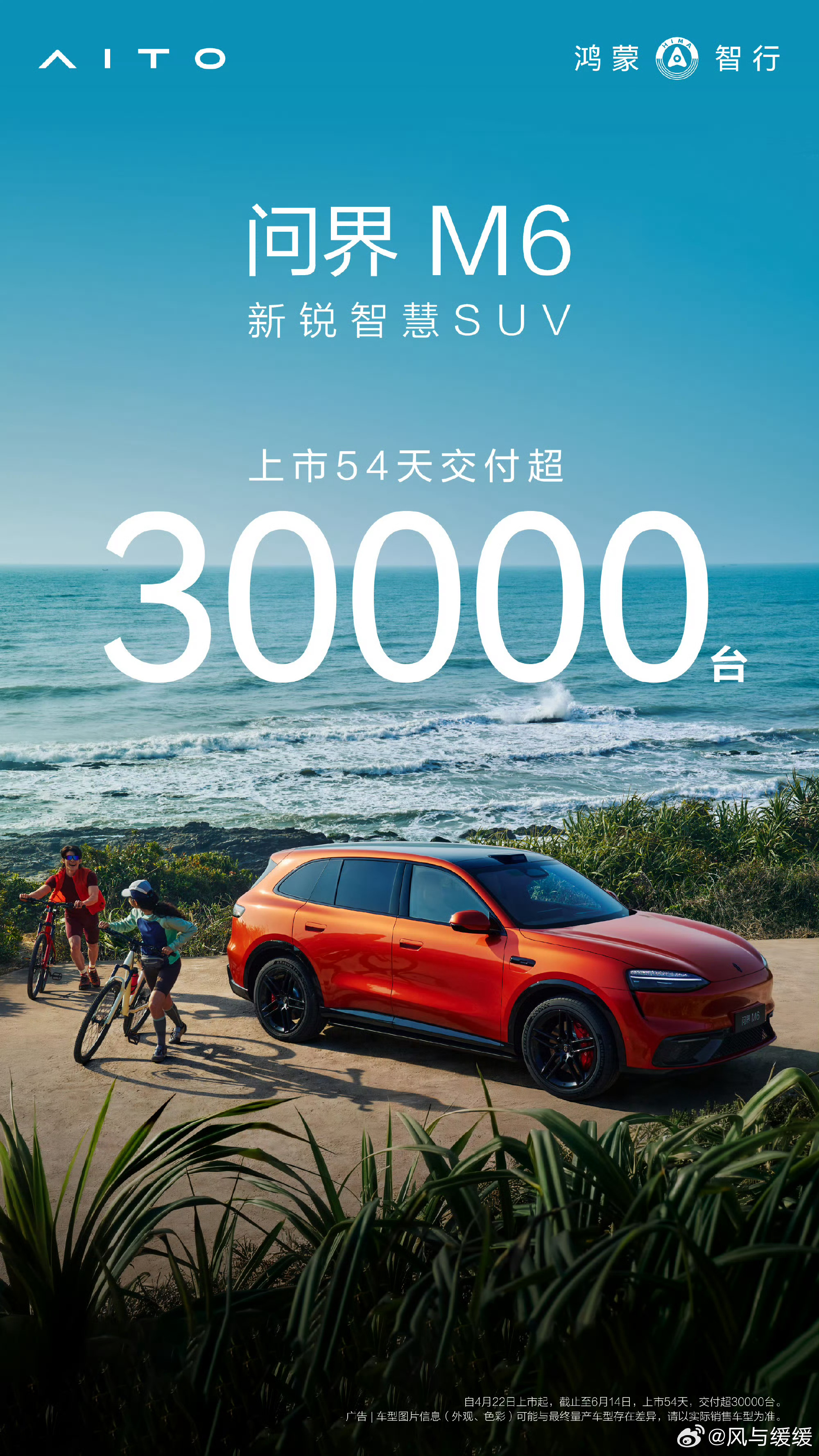 问界M6上市还不到两个月，就已经交出了3000台的交付成绩，新车交付爬坡能这么猛