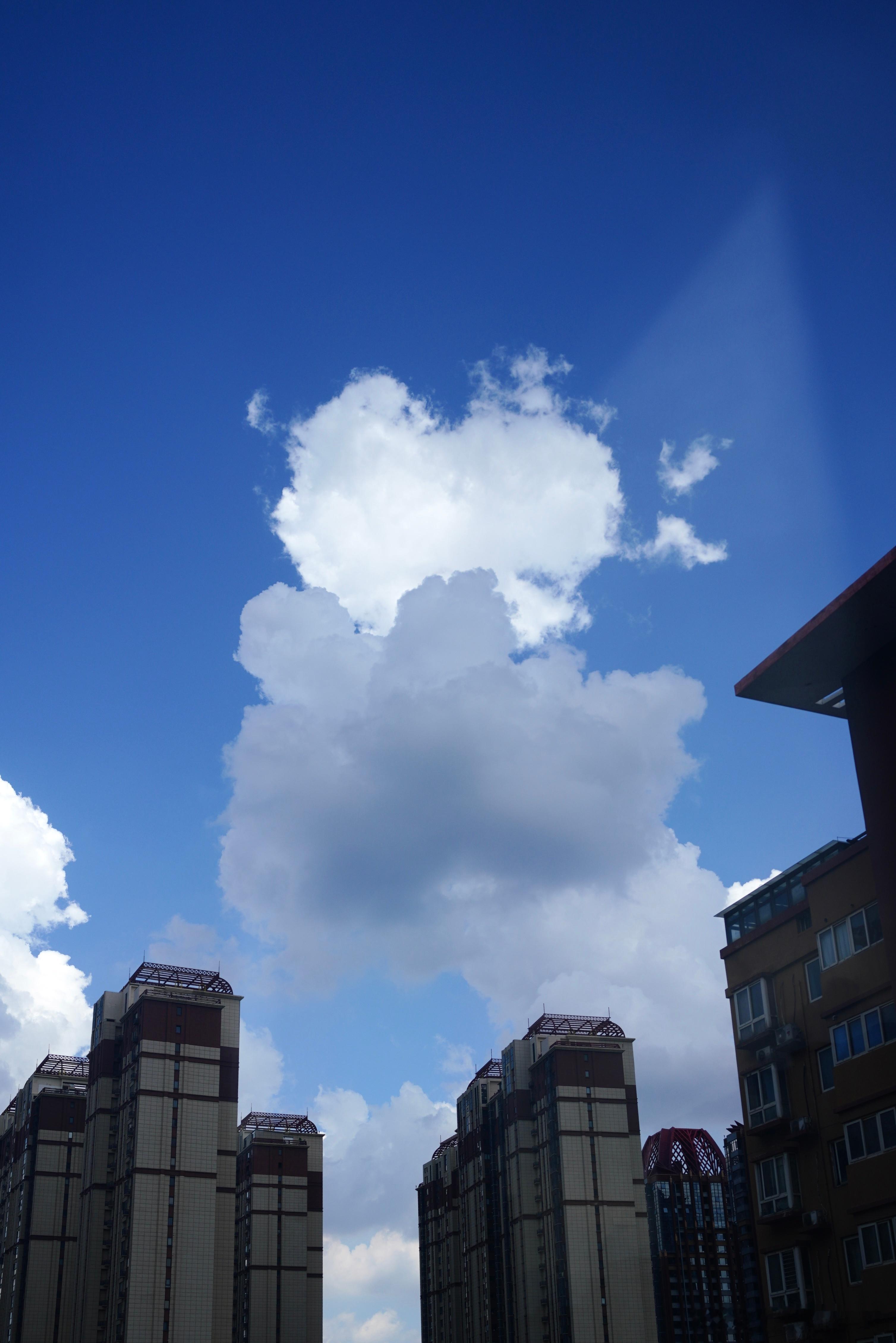 青い空。 