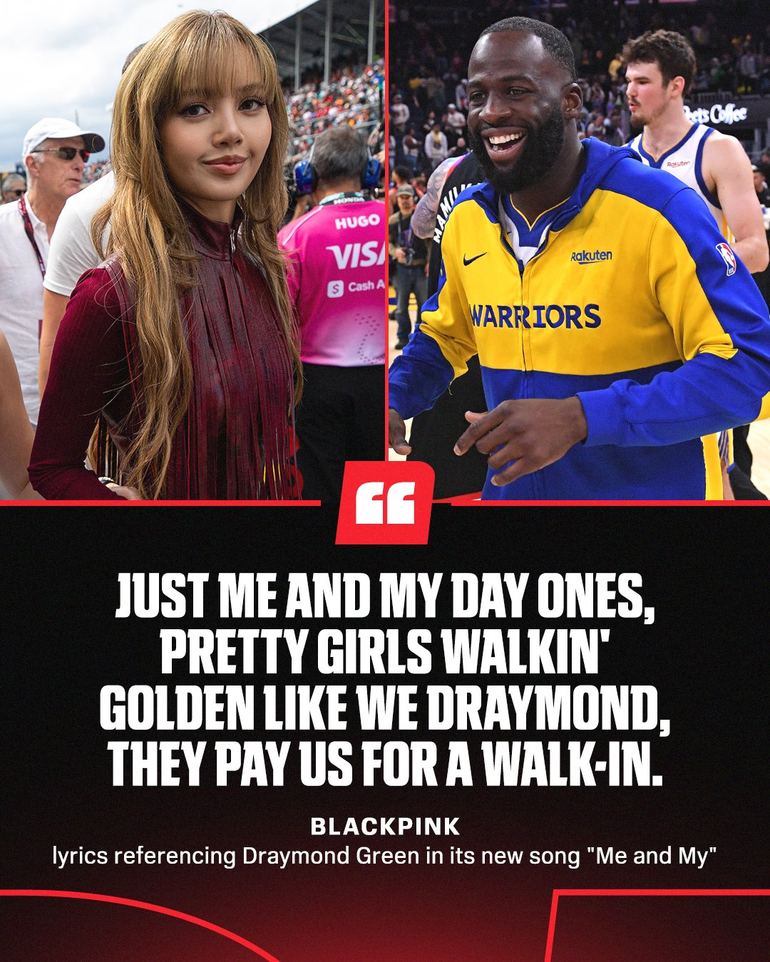 BLACKPINKblackpink新歌 勇士队球星追梦格林回应被BLACKPI