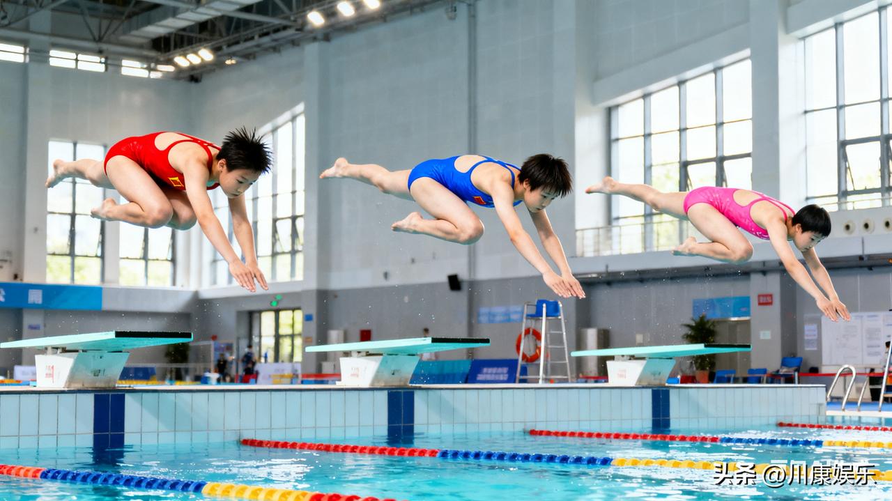 全红婵陈芋汐张家齐上演神仙对决 2025全运会跳水赛场太精彩了，全红婵、陈芋汐、