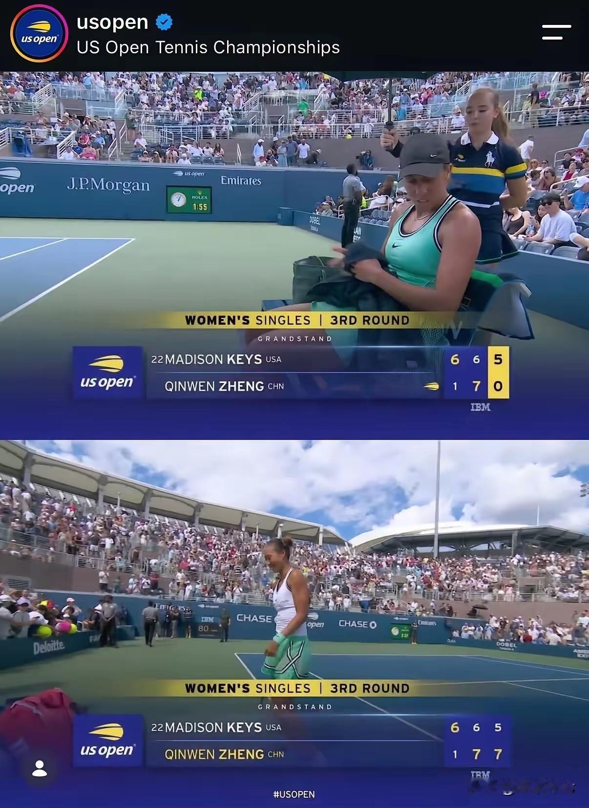 外网媒体对郑钦文美网逆转凯斯评价
今天一起来看一看，海外各大媒体，是怎么点评郑钦