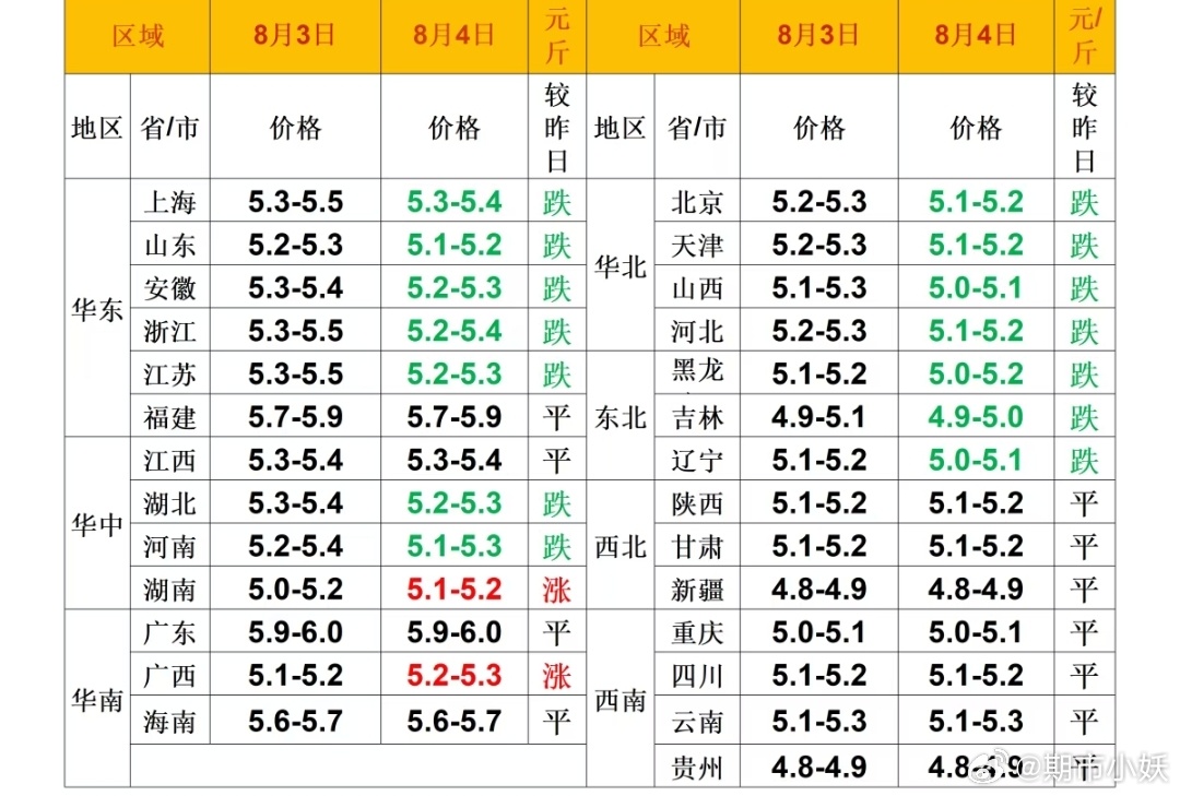 每日猪价 