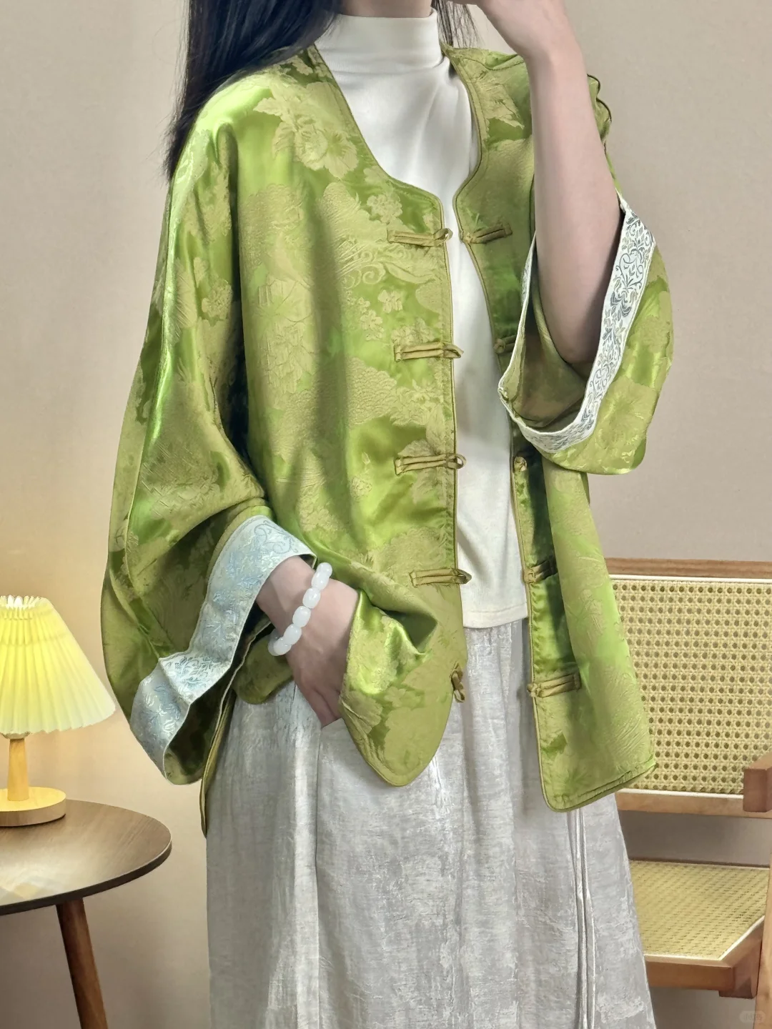 新中式｜绿调桂气清冷感外套 温婉大小姐