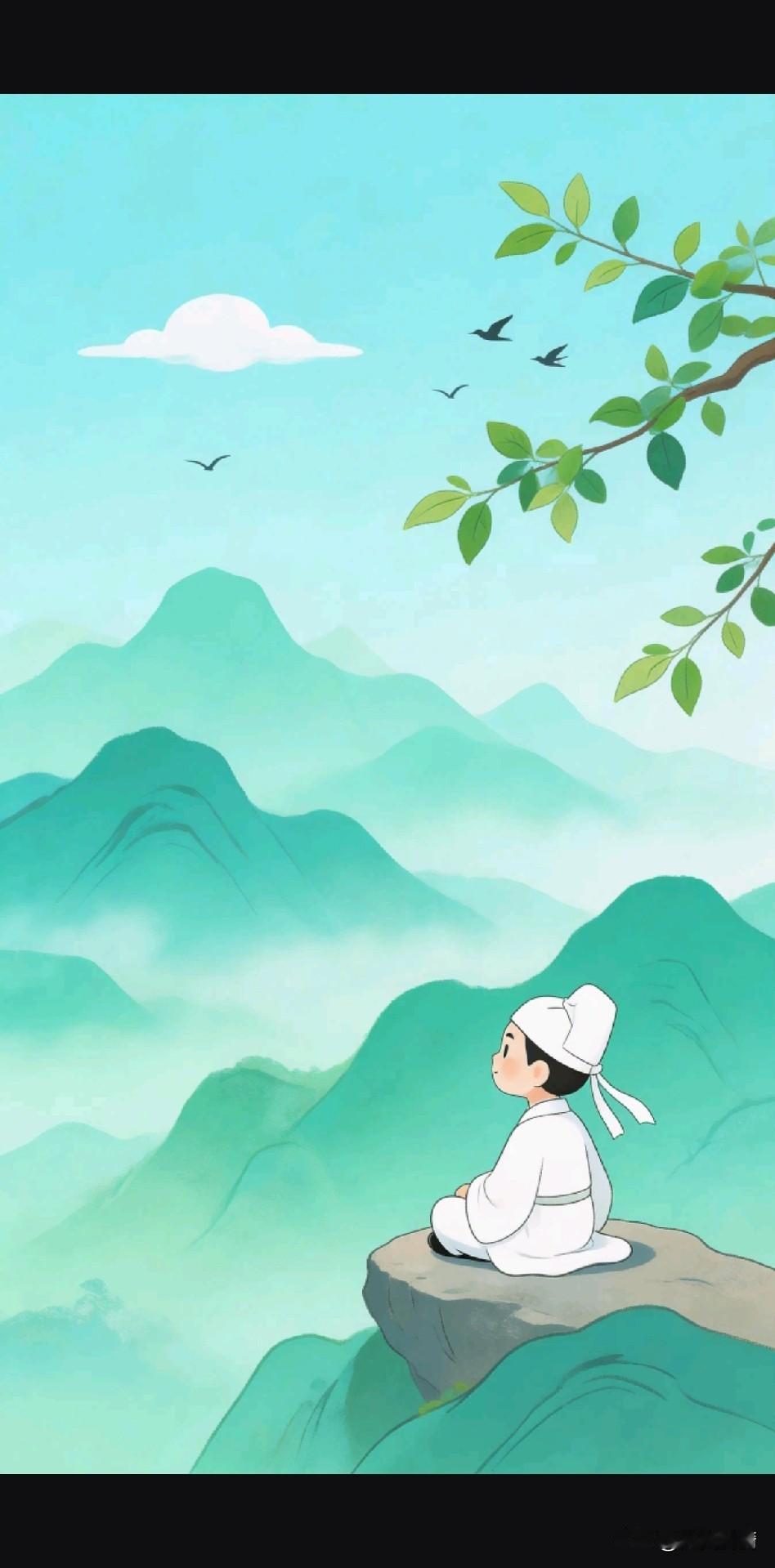 《观世忘言赋》

云散千峰现，舟行万壑空
月沉潭自澈，风过竹无痕
镜里拈花笑，弦