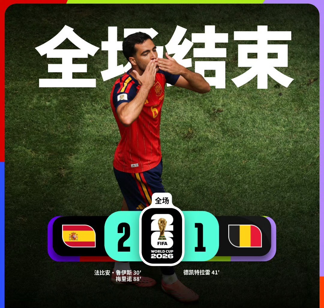 西班牙VS比利时难道说西班牙今年真的有机会？ 