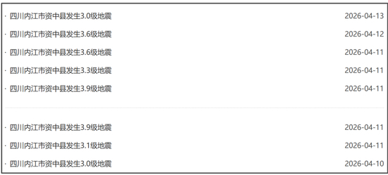 四川内江8天连发23起地震【专家回应内江8天连发23起地震】中国地震台网正式测定