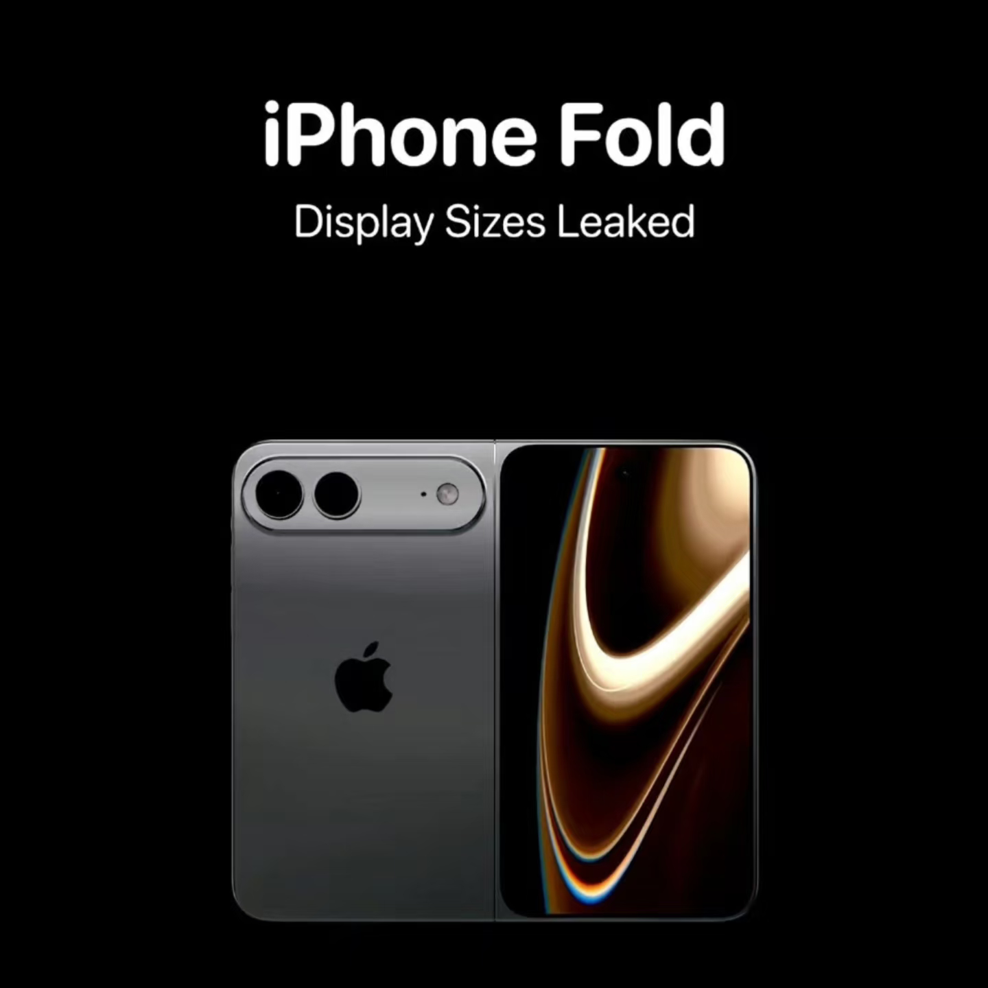 苹果首款折叠屏手机来了iPhone Fold将在9月与iPhone 18 Pro