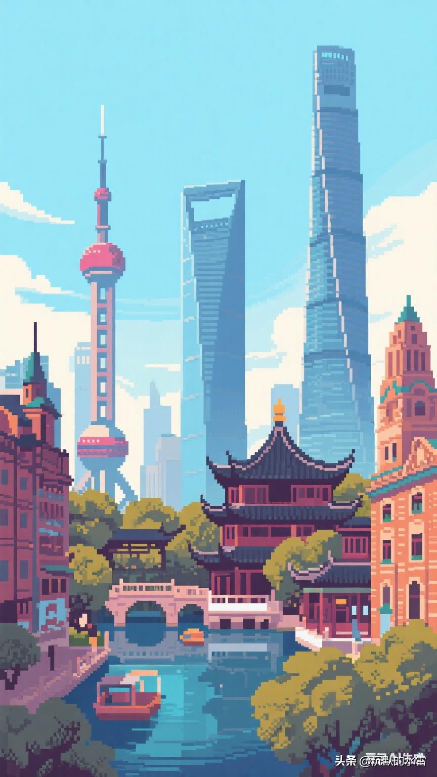 分享你手机里的风景照片在上海，时光与摩登交织。这边是复古画风里的街头，自行车轮碾