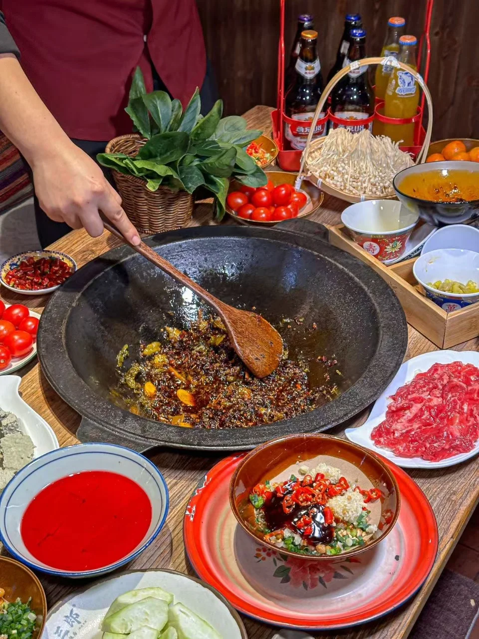 被这现炒锅底鲜掉眉毛！！