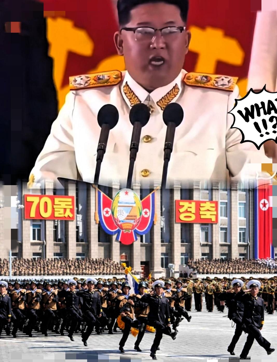 尴尬了！

朝鲜阅兵4国出席，

这次阅兵中俄体量碾压，越南老挝谁该站C位前？