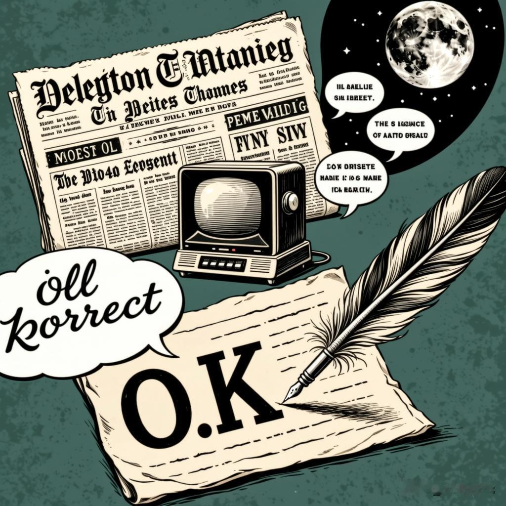 OK这个说法是怎么来的?来看这两个字母，两百年历史。
[ok]
1839 年，美