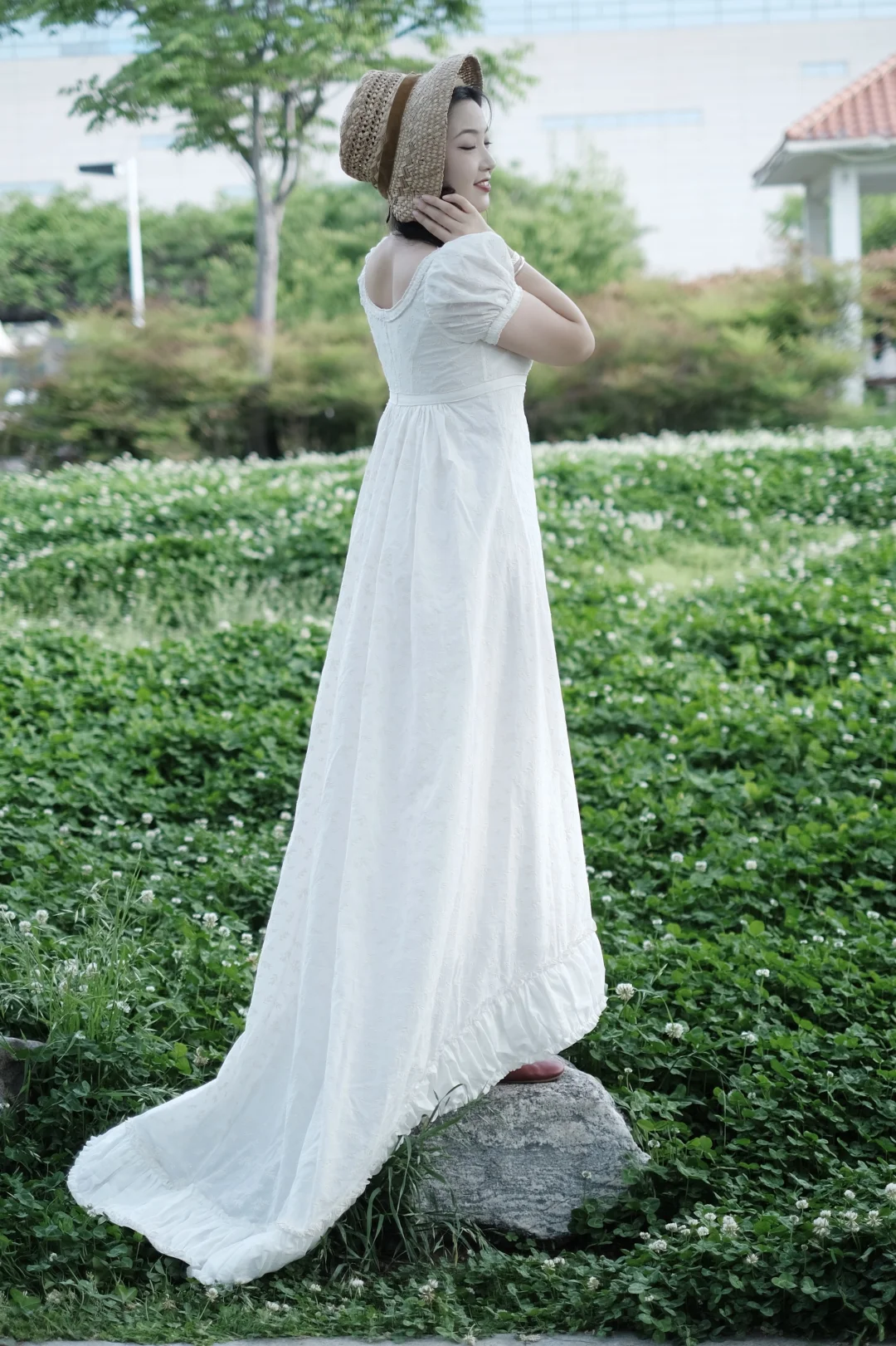 拖尾帝政裙真的好适合做婚纱啊啊啊