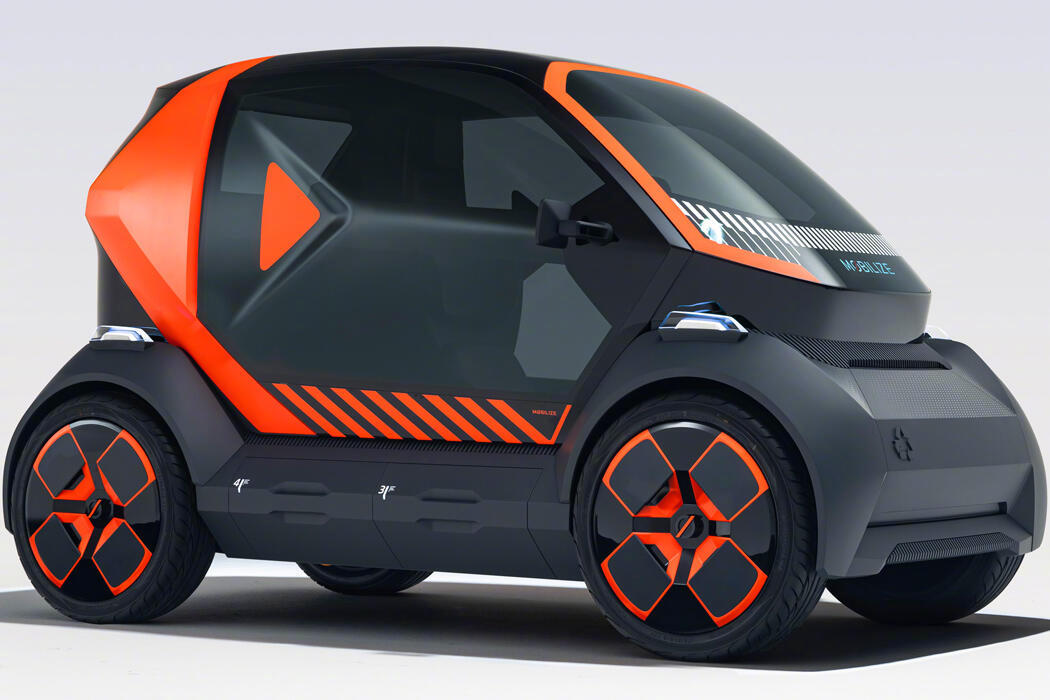 雷诺EZ-1-专为共享城市量身打造NINEIDEA：电动汽车将是一个完全连接的共