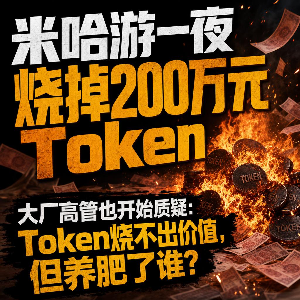 AI Token烧钱热退潮，企业转向理性评估ROI
一夜烧掉200万Token，