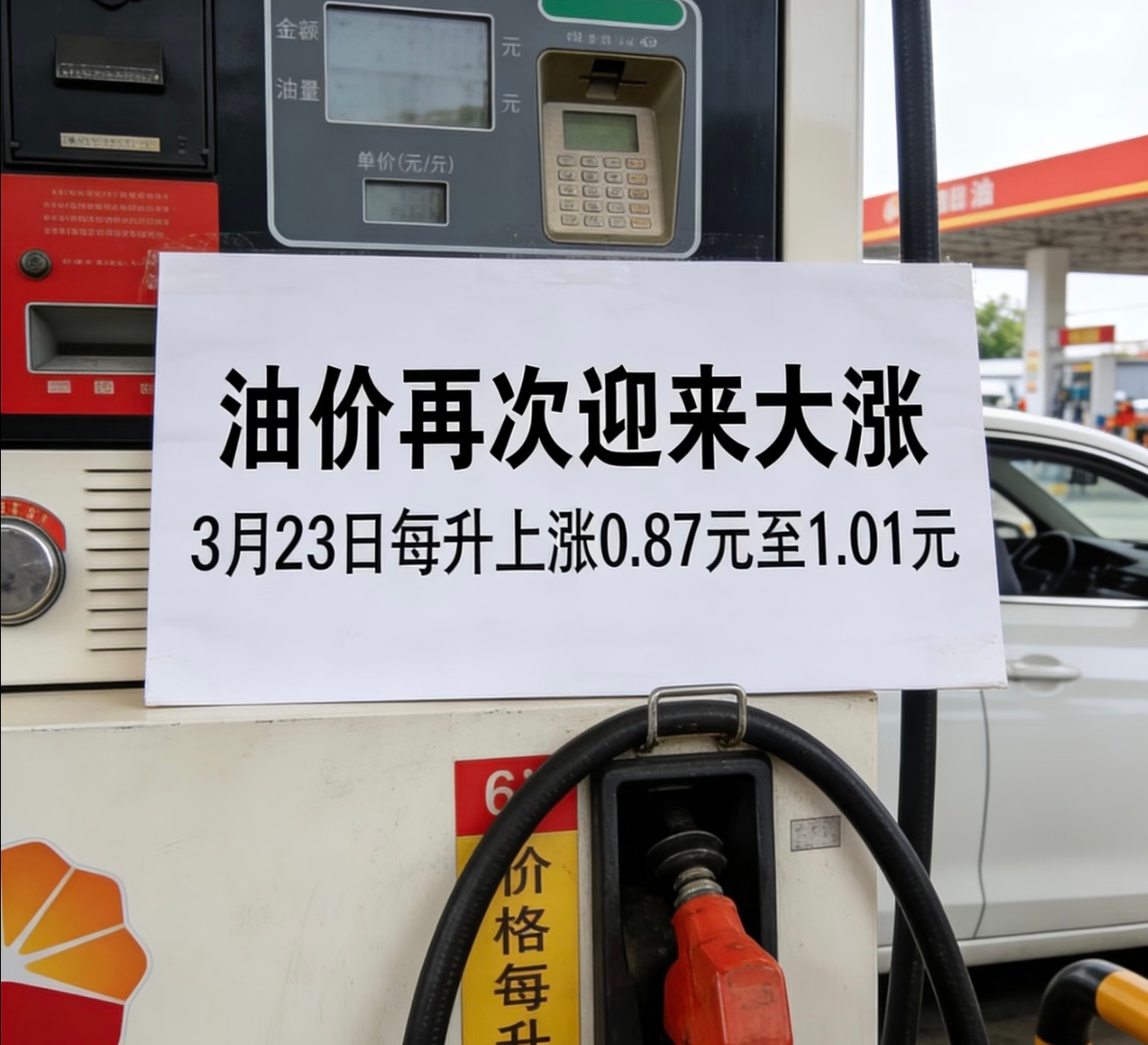 中国石化提示提前错峰加油 此时此刻很多加油站爆满虽然一箱油省一百块也不少但还是要