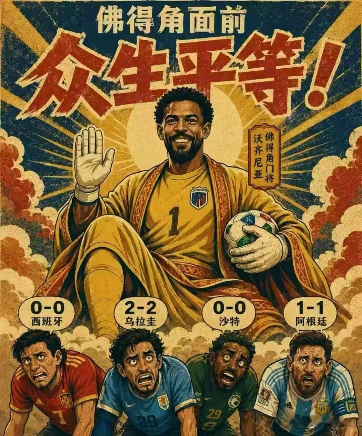 我发觉这届世界杯，佛得角是来普渡众生的，不是来踢球的！你们觉得呢？佛得角世界杯 
