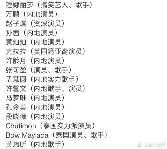 网传浪姐7参赛名单都传了不知道多久了，每次传的名单还都不太一样，那这次你会期待哪