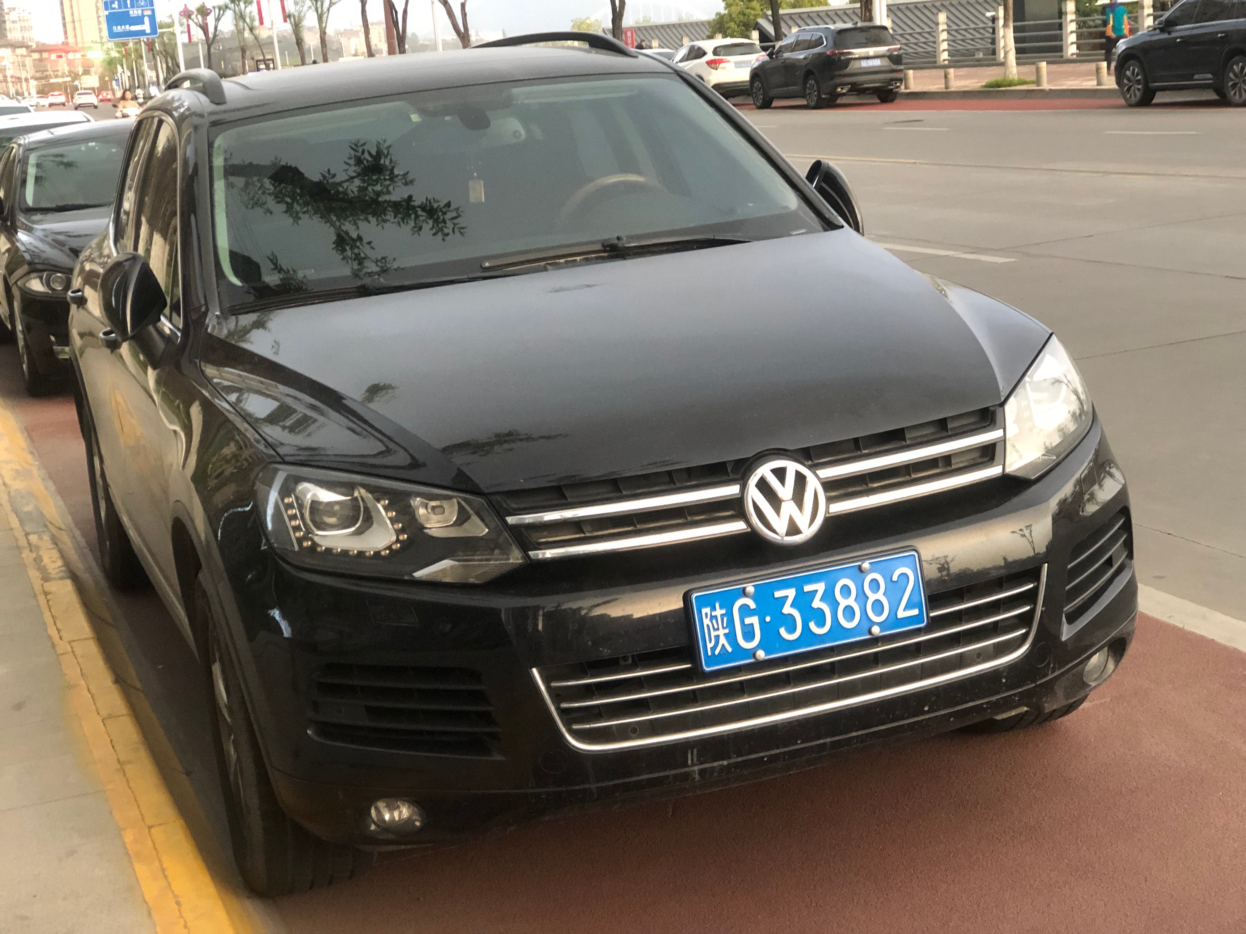 全球车牌 陕G33882大众途锐 安康