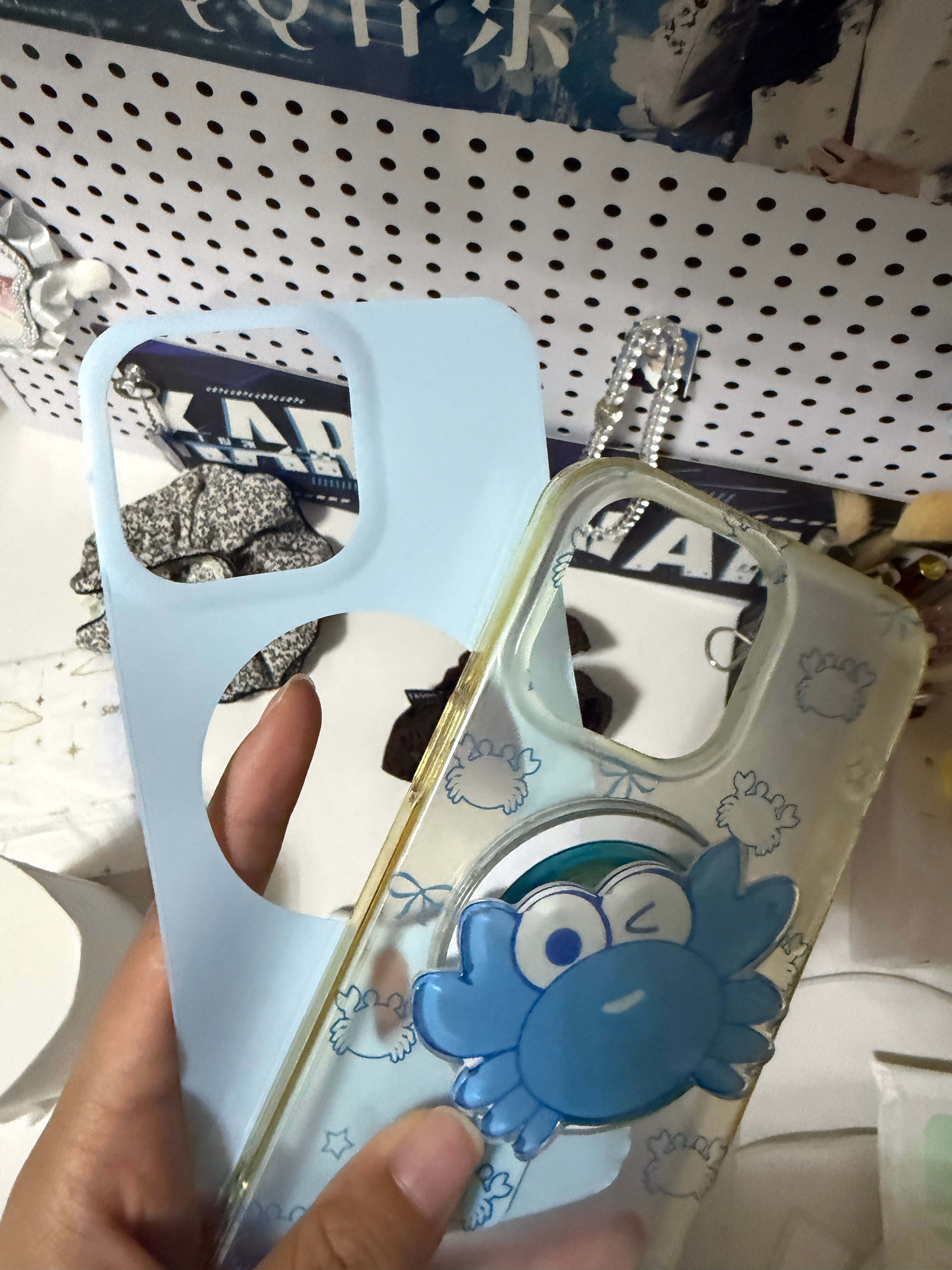 这个大喜家是透明壳子吗？这个里面的那个自己掉下来了 