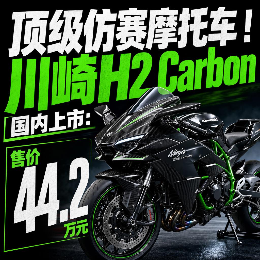 川崎H2 Carbon上市 照见国产摩托高端化差距
川崎H2 Carbon国内上