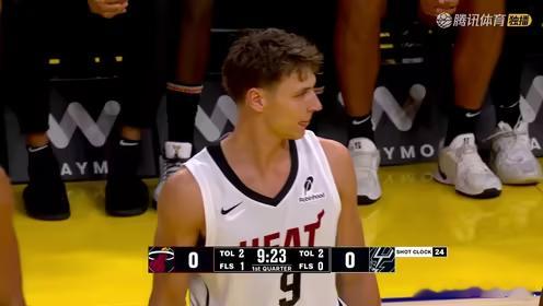 夏季联赛热火险胜马刺7月4日NBA夏季联赛，热火对阵马刺全程拉锯。热火开局建立两