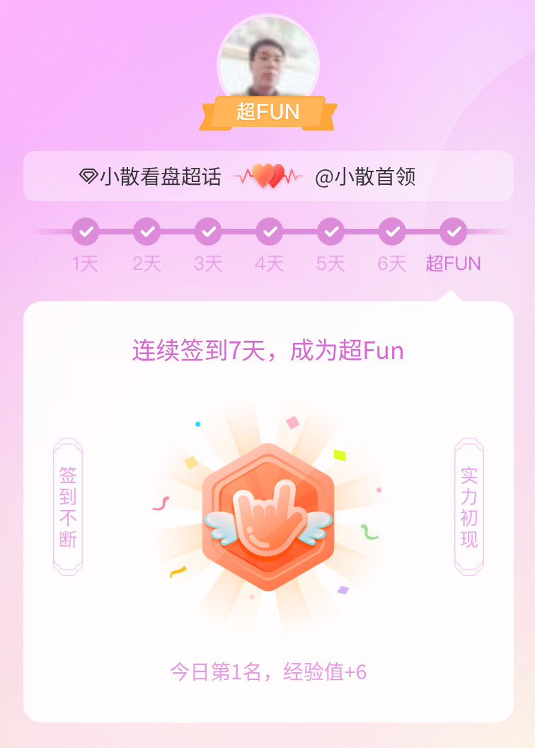 小散看盘我成为小散看盘超FUN啦 发帖纪念一下~ 