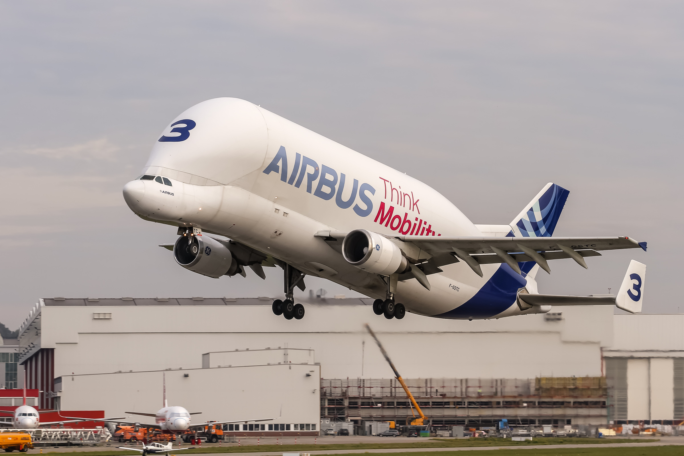 分享圖片：歐洲空中客車A300ST“白鯨”1特種運輸機 