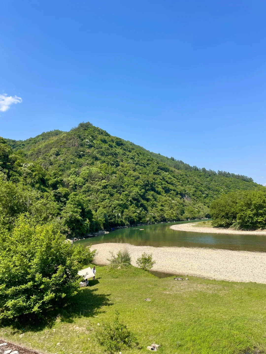 河边树下很凉快🧊人少景美好露营🏕免费‼️