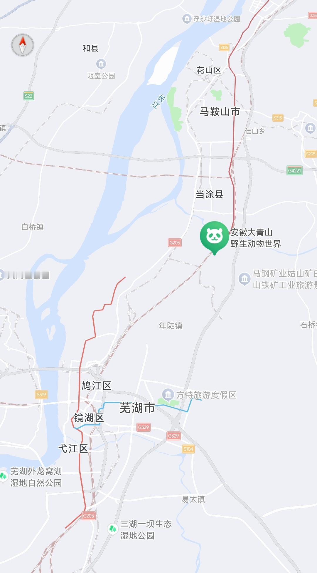 从图上看芜湖地铁1号线保顺路站到马鞍山实在太近了，两座城市最近的地铁站相距只有1