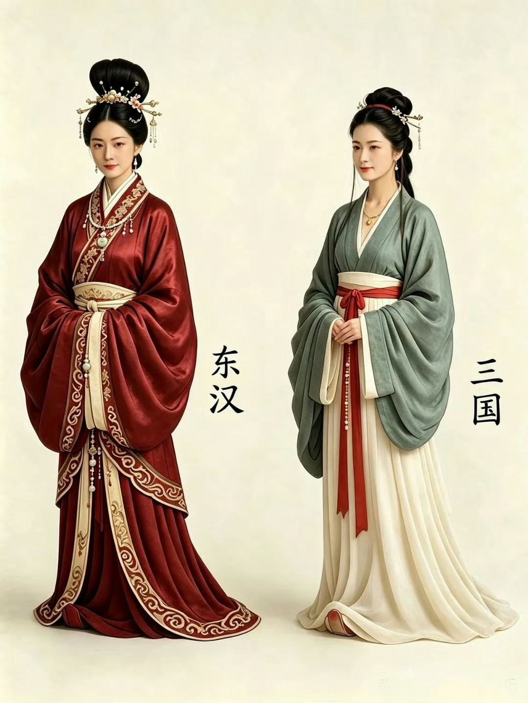 千年罗衣｜华夏历代贵族女子衣冠图鉴。 北京