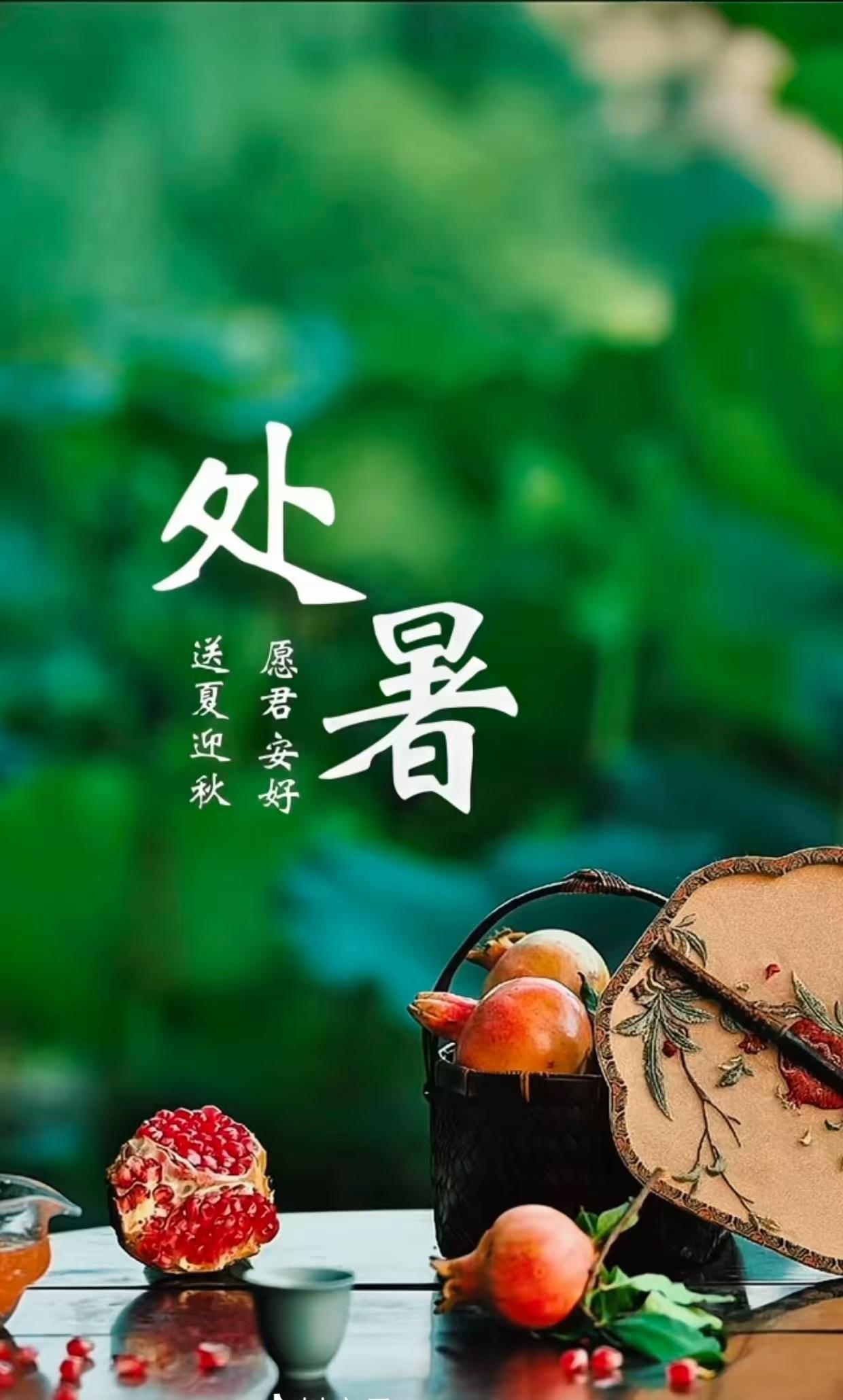 今日处暑

离离暑云散，袅袅凉风起；
8月23日10点18分，进入处暑节气；
夏