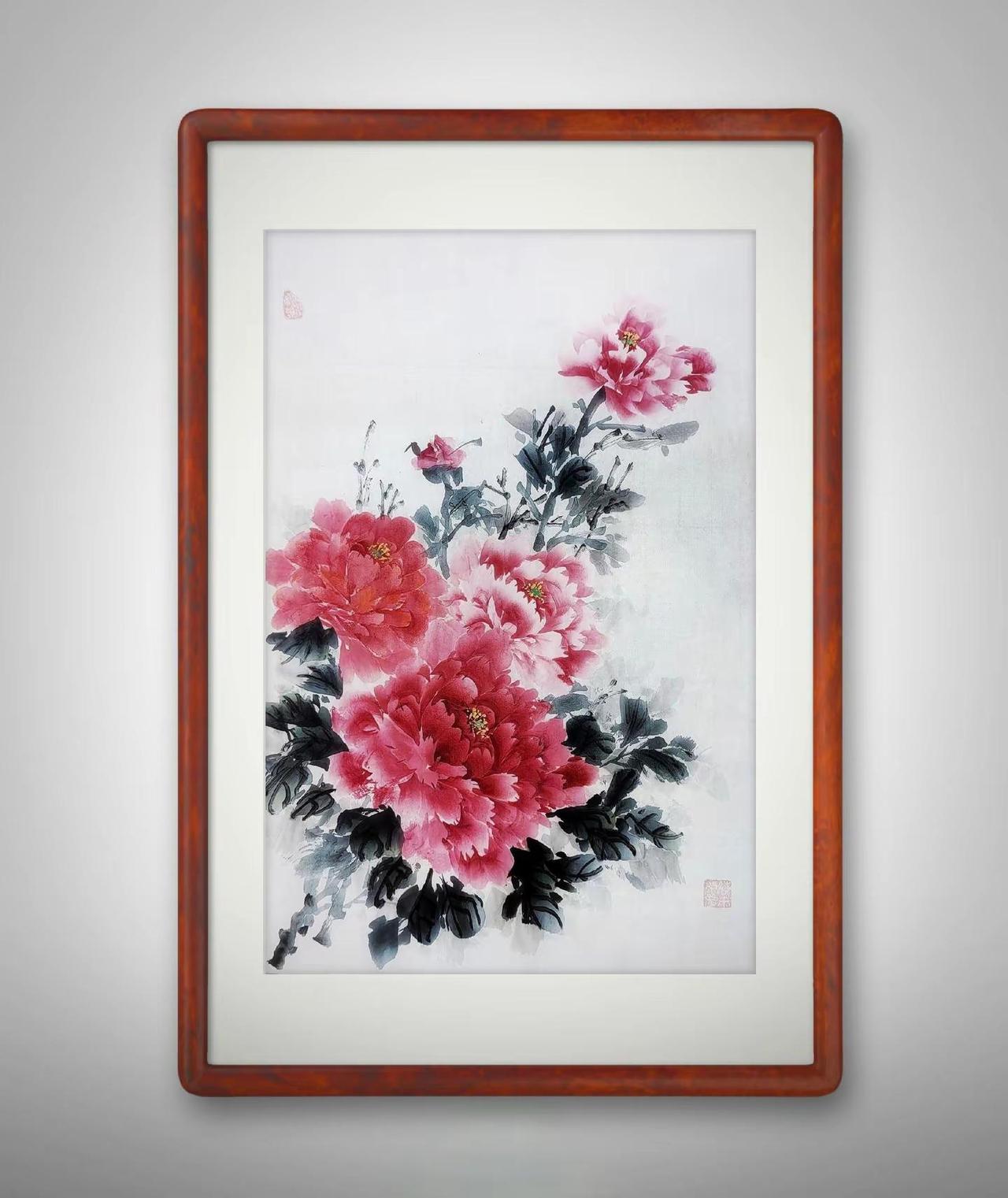 不拘形迹，不囿章法，心之所向，笔即所至。牡丹非花，乃梦之狂想；墨非色，乃心之独白