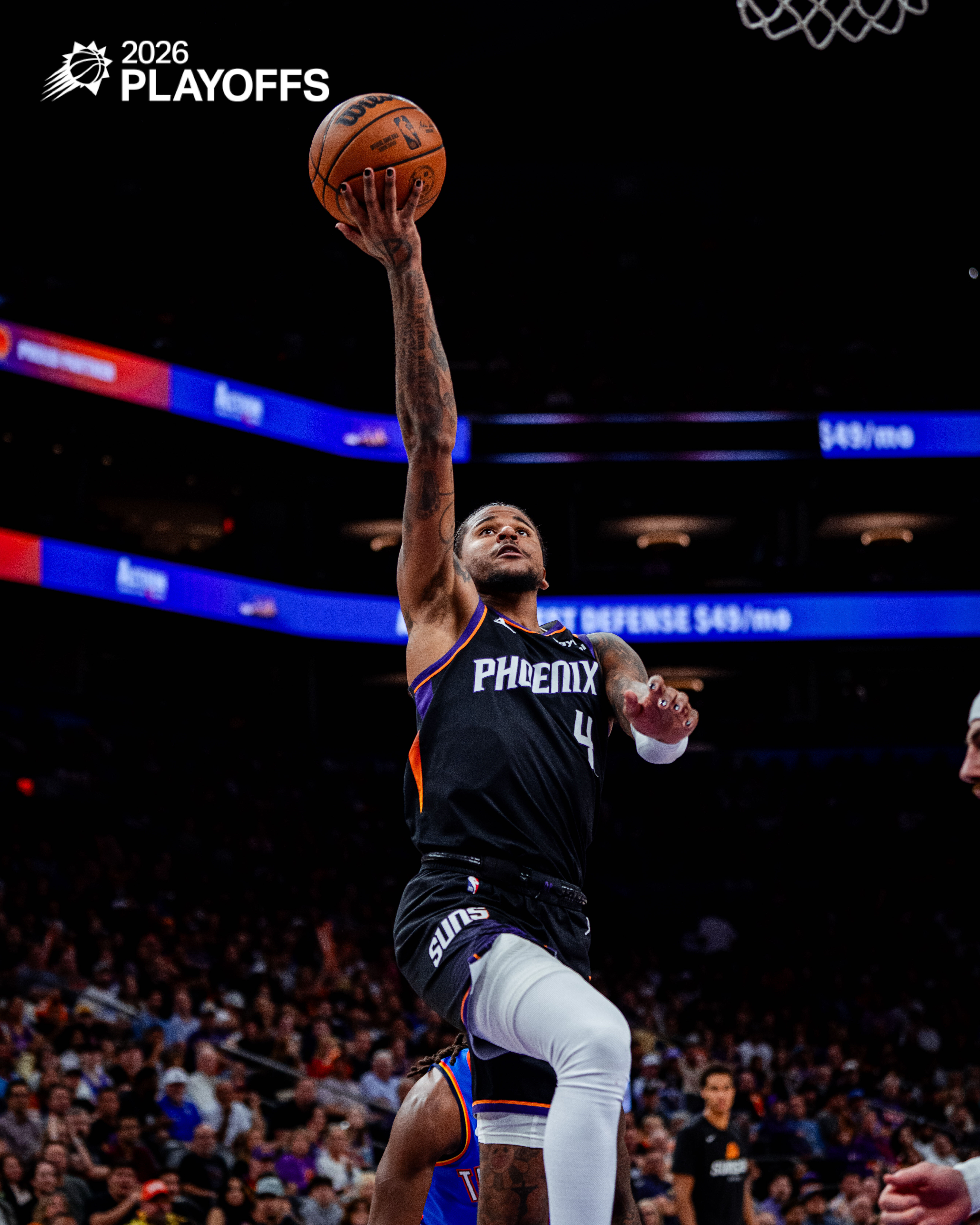 布克抢断 ➡️ JG 快攻打进 ⚡️ 菲尼克斯太阳 ｜雷霆vs太阳